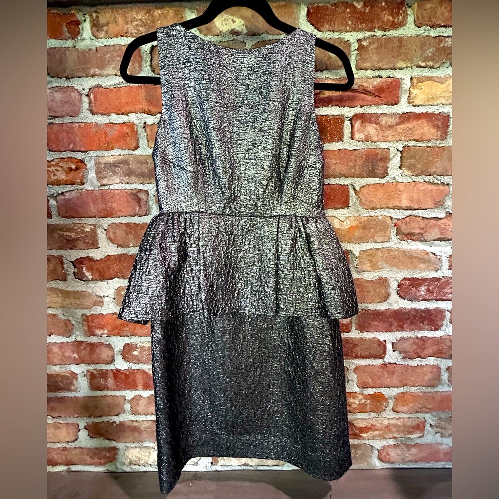 NWT Kate Spade Silver Sheath Midi Dress